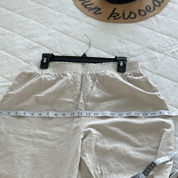 Saks Fifth Avenue Cream Wide-Leg Pants - Picture 4 of 6